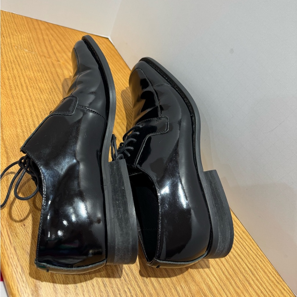 Via Spiga Men's Black patent Leather Dress Shoes size 11 - Picture 7 of 7